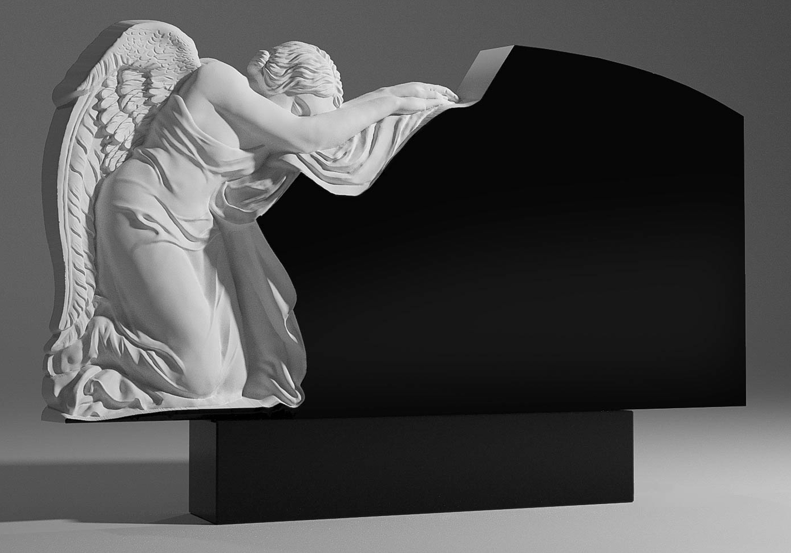 картинка Горизонтальный памятник №1 от магазина Карелия Гранит